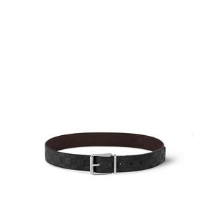Men’s Louis Vuitton Leather Print Reversible Belt Size 100